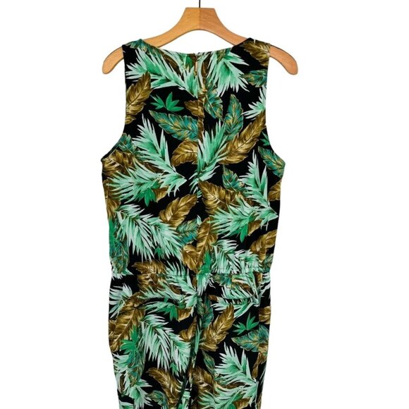 Ralph Lauren Womens Neila Jumpsuit Green tropical sleeveless size 14 new $198 - Picture 14 of 14